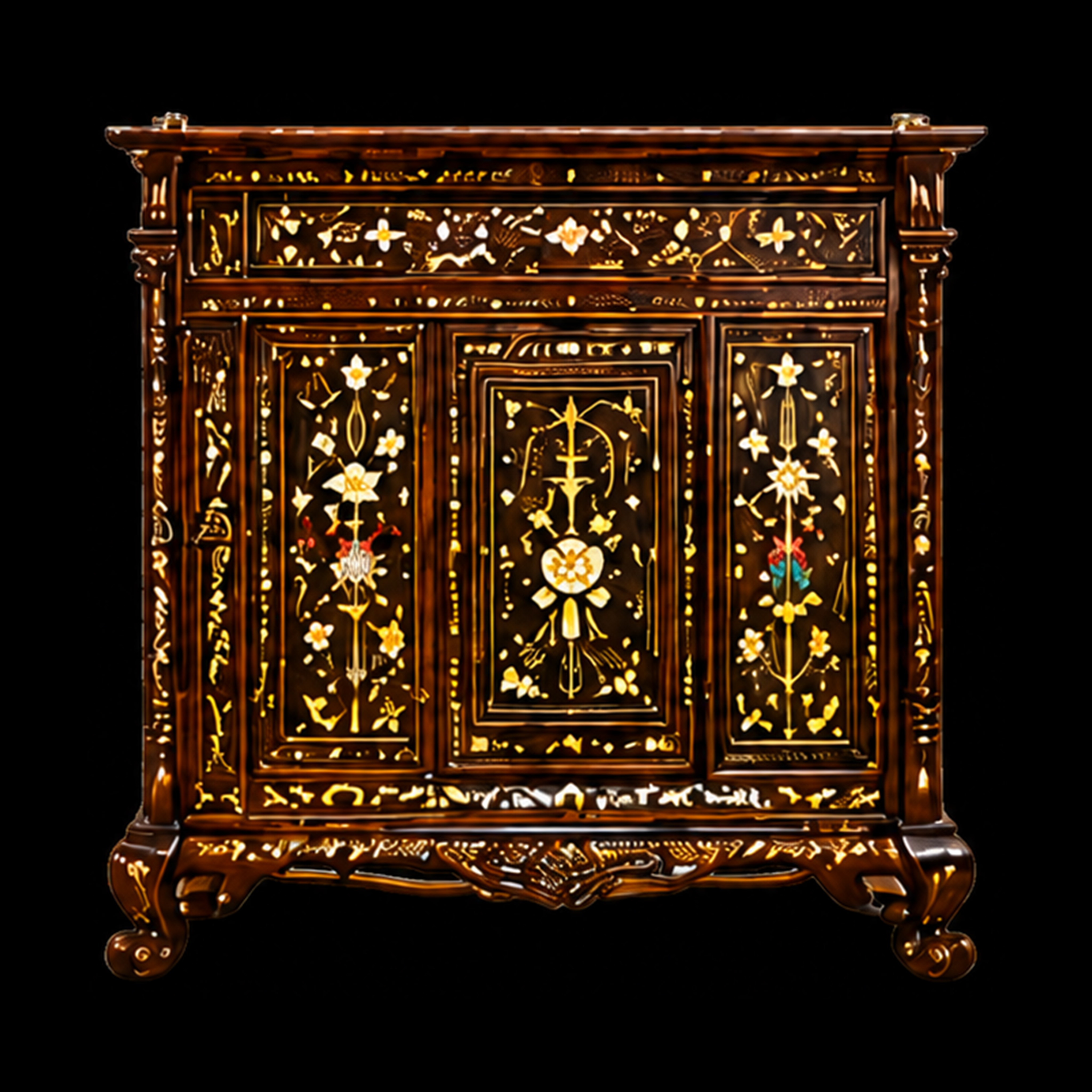 Peranakan Heritage Carved Cabinet